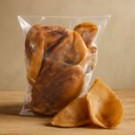 Healthy treats like pig ears and sardines for dogs