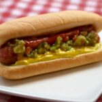 dogs head is hot and dog bobble head