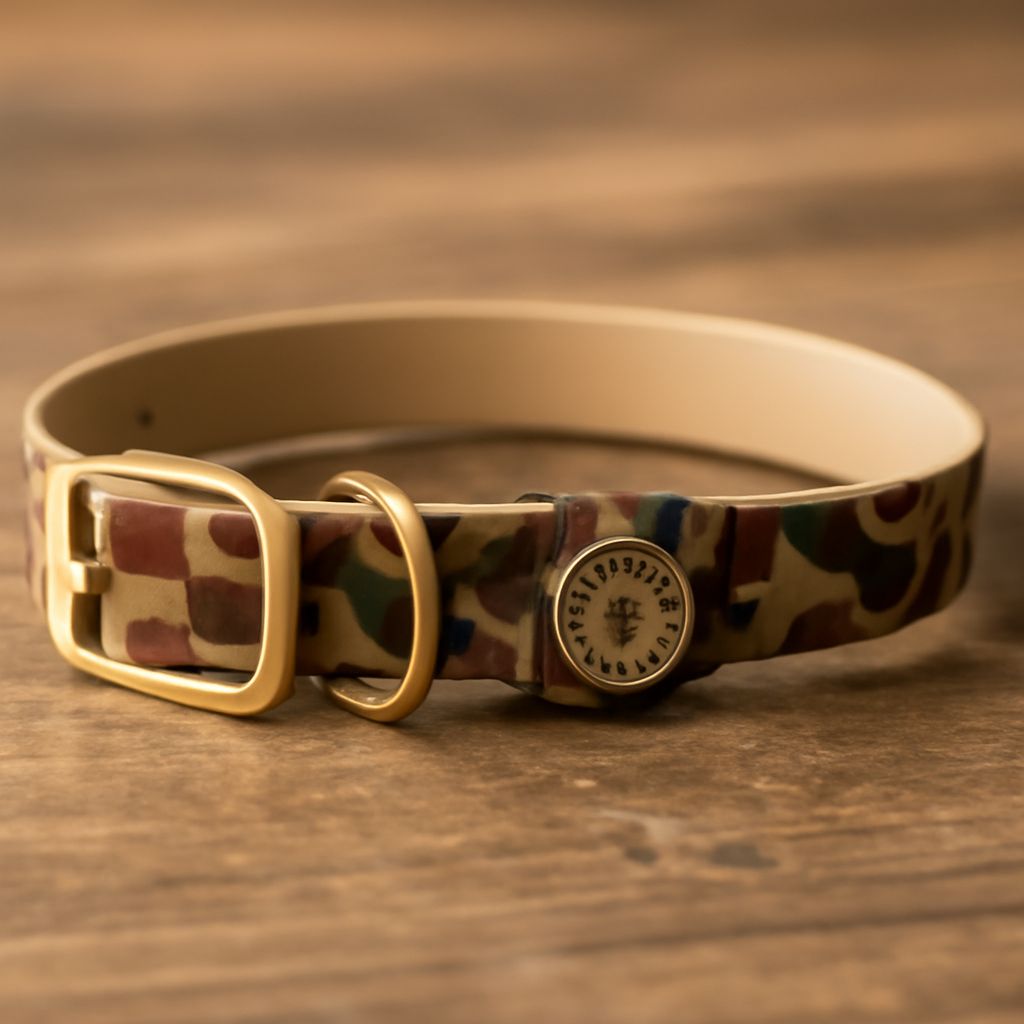 A selection of hunting dog collars with durable dog collar buckles and dog collar hardware
