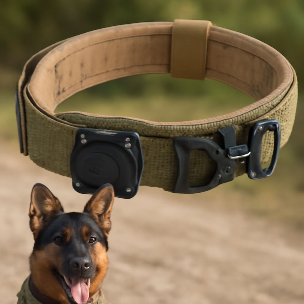 Dog bark collar and military dog collar options