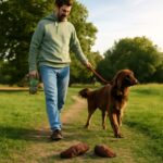 dog refuses to poop outside and dog poop starts solid then soft