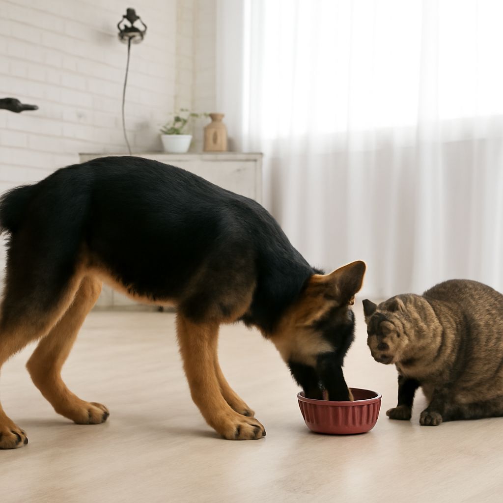 Dogs eating bees and Christmas dinner