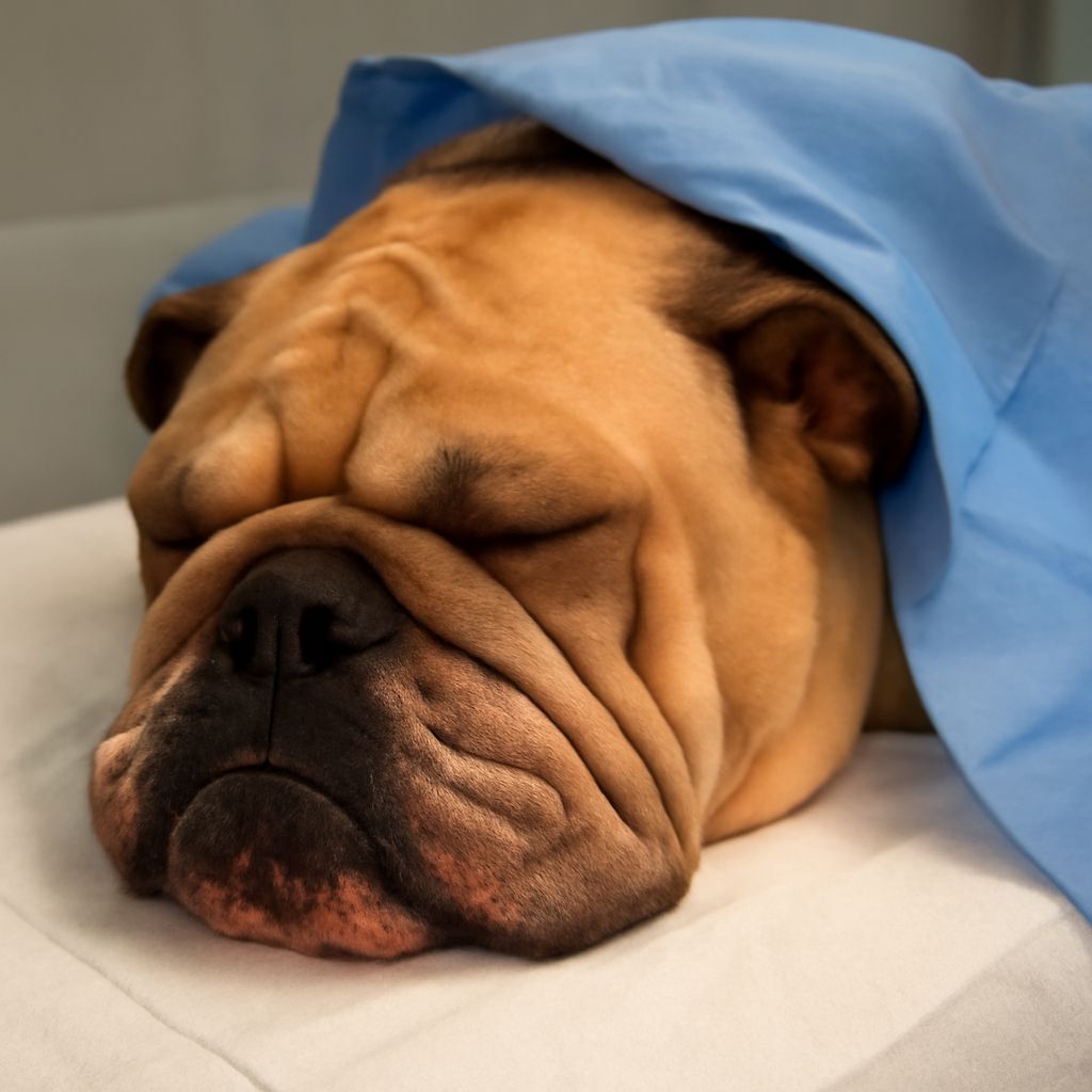 Dogs with fatty tumors and mouth tumors