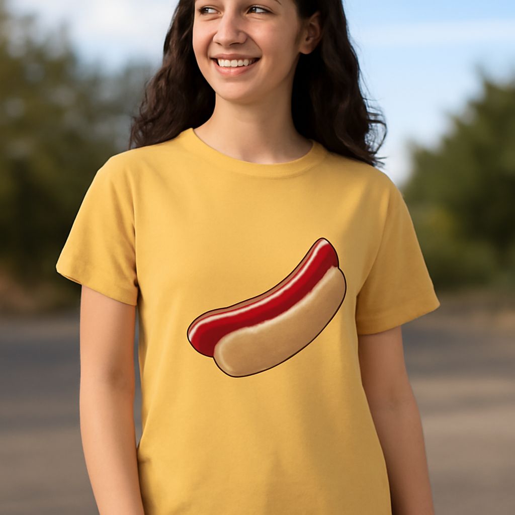 Captain Spaulding hot dog shirt and deep fried bacon wrapped hot dogs
