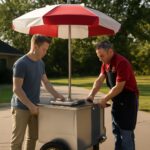 Hot dog cart business plan with spiral hot dog cutter